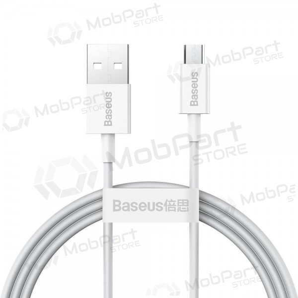 USB-kaapeli Baseus Superior microUSB 2A 2.0m (valkoinen) CAMYS-A02