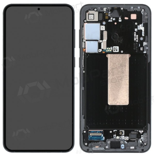 Ekranas Samsung S916 S23+ 5G su lietimui jautriu stikliuku ja rėmeliu Graphite alkuperäinen (service pack)