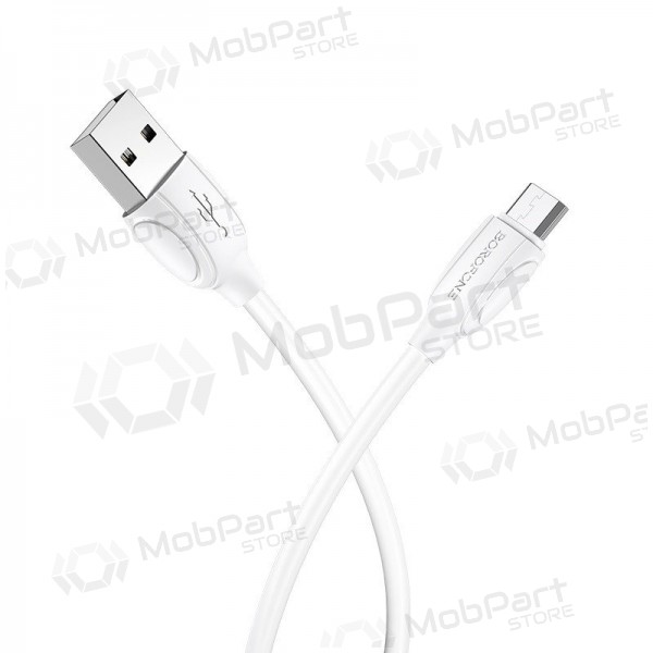 USB kaapeli Borofone BX19 USB-A to MicroUSB 1.0m valkoinen