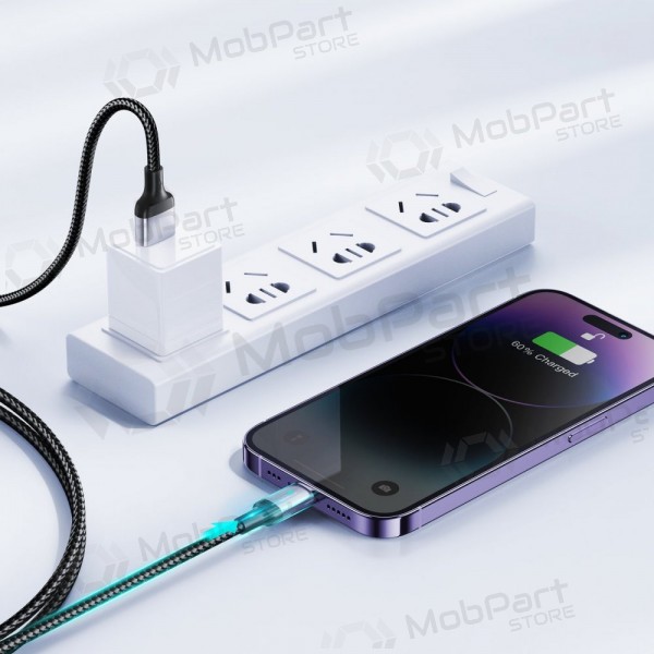 USB kaapeli Joyroom S-UL012A10 USB to Lightning 2.4A 1.2m musta