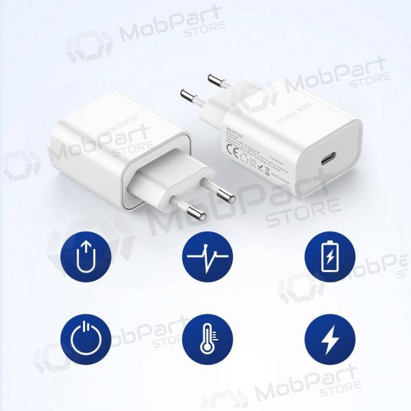 Laturi Dux Ducis C50 PD 20W Quick Charge (valkoinen)