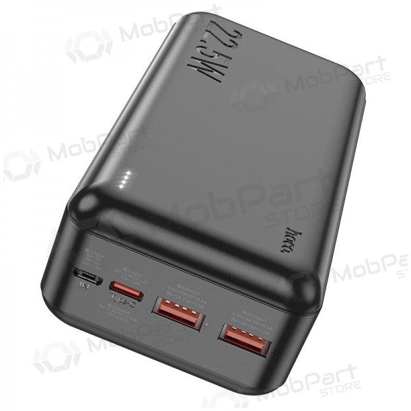 Ulkoinen paristo Power Bank Hoco J101B PD 20W+Quick Charge 3.0 22.5W 30000mAh musta