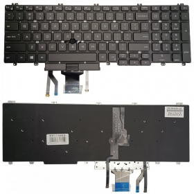 Näppäimistö DELL Latitude 5500,kanssa pašvietimu ja „trackpoint“
