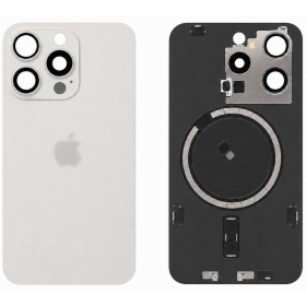 Apple iPhone 15 Pro takakansi (valkoinen) (Premium)