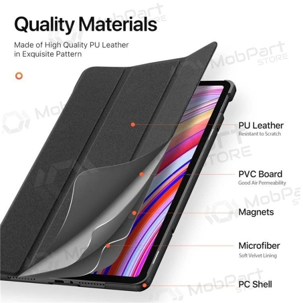 Xiaomi Redmi Pad Pro 12.1 suojakotelo - Dux Ducis Domo (musta)