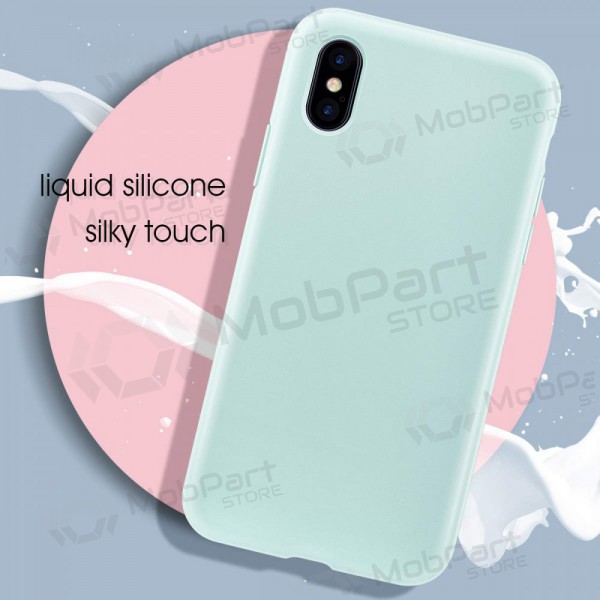 Apple iPhone 12 Pro Max kotelo - Liquid Silicone 1.5mm (mint)