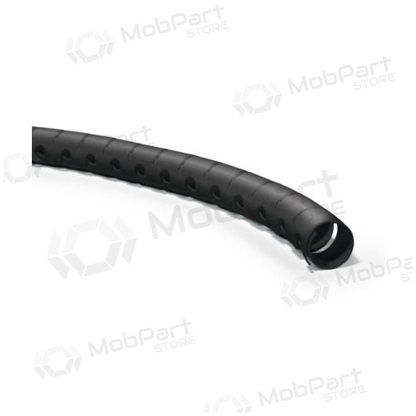 Vamzdis spiralinis kabelių apsaugaikanssa įrankiu kabelių įvedimui D30 Hellermann Tyton HWPP30 (RITĖ 25m , musta)