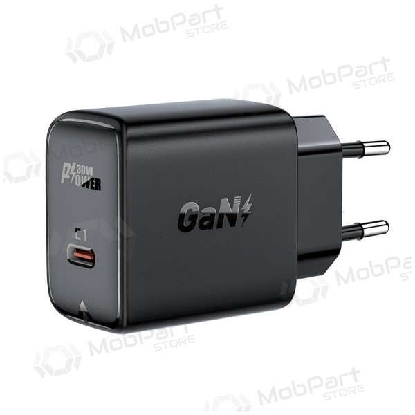 Laturi buitinis Acefast A21 30W GaN USB-C musta