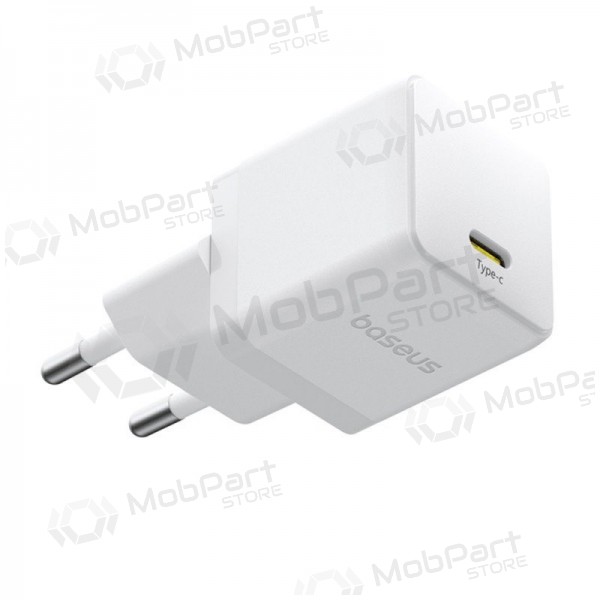 Laturi Baseus Palm 20W USB-C + USB-C to USB-C cable 1.0m valkoinen P10111602213-01