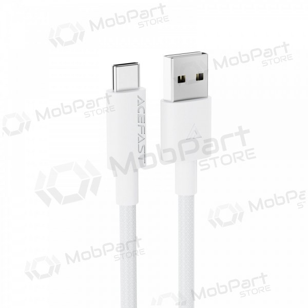 USB kaapeli Acefast C18-04 USB-A to USB-C 1.2m valkoinen