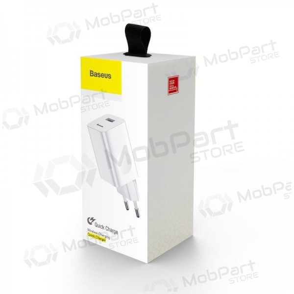 Puhelimen laturi Baseus CCALL-BX02 24 W USB-A valkoinen