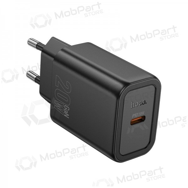 Puhelimen laturi Hoco N60 20 W GaN USB-C musta