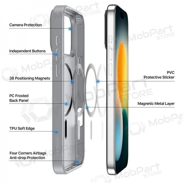 Apple iPhone 17 Pro Max, 18 Pro Max kotelo - Dux Ducis Yind (harmaa)