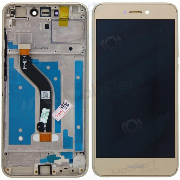 Huawei P8 Lite (2017) / P9 Lite (2017) / Honor 8 Lite näyttö (kultainen) (kehyksellä)