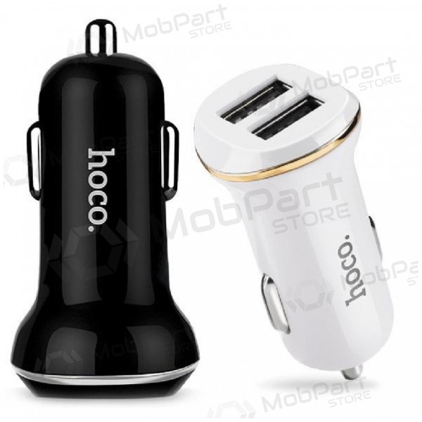 Autolaturi HOCO Z1 Dual USB (5V 2.1A) (valkoinen)