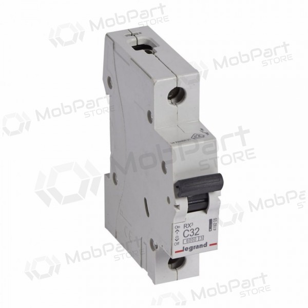 Johdonsuojakatkaisija MCB RX3 Legrand 419205 (32A, 1P, 230V, 6kA)