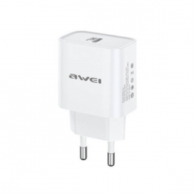 Puhelimen laturi Awei PD61-EU 20 W USB-C valkoinen