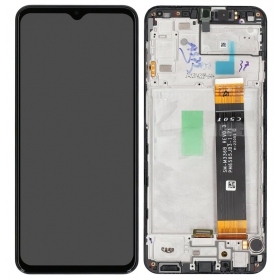 Samsung Galaxy A23 4G -näyttö (musta) (kehyksellä) (alkuperäinen)