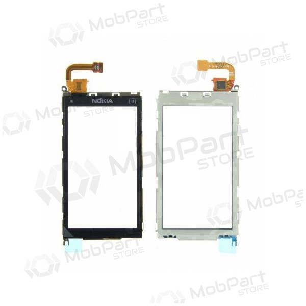 Nokia x6 kosketusherkkä lasi (kehyksellä)