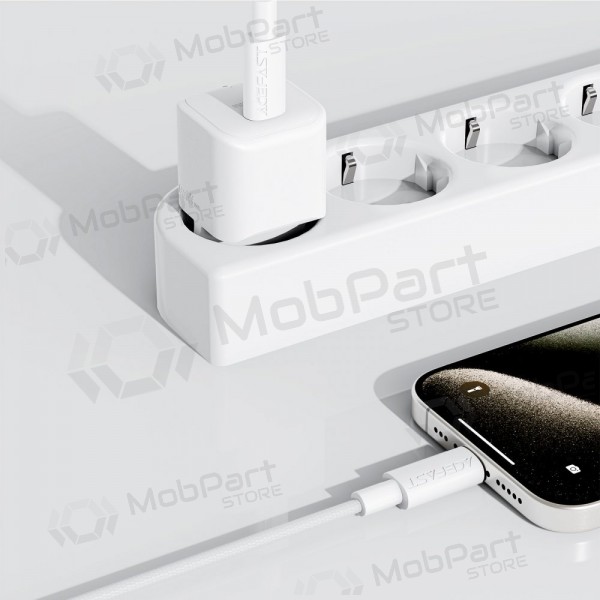 USB kaapeli Acefast C18-03 60W USB-C to USB-C 1.2m valkoinen