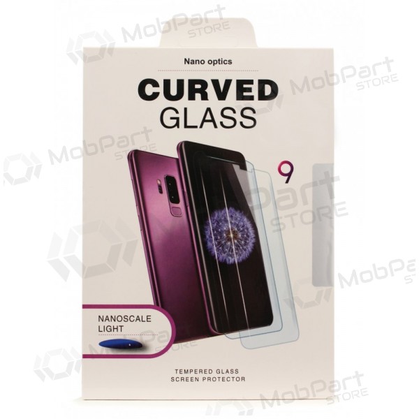 LCD apsauginis stikliukas Nano Optics 5D UV Glue Samsung S928 S24 Ultra lenktas läpinäkyvä