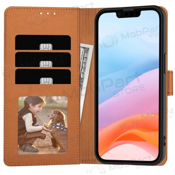 Samsung Galaxy A57 kotelo - Fancy Wallet (ruskea)