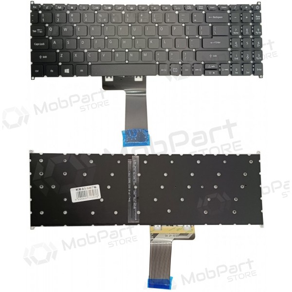 Näppäimistö ACER: Aspire 3 A315-23,kanssa pašvietimu Näppäimistö ACER: Aspire 3 A315-23,kanssa pašvietimu
