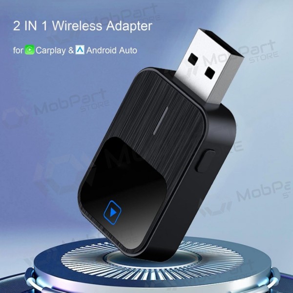 Langaton CarPlay/Android Auto sovitin Reach K2 musta