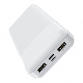 Ulkoinen paristo Power Bank Hoco J72A 20000mAh valkoinen