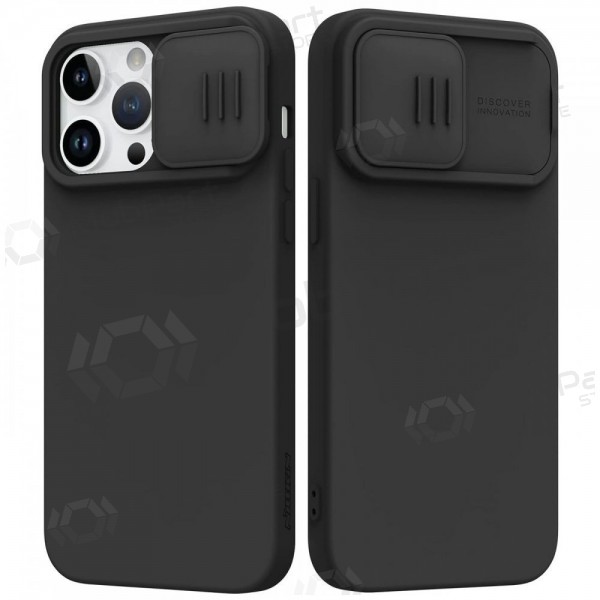 Apple iPhone 15 Plus suojakuori „Nillkin Silicone“ (musta)