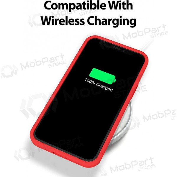 Apple iPhone 11 Pro Max kotelo Mercury -Silicone Case- (punainen)
