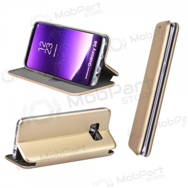 Apple iPhone 12 mini kotelo - Book Elegance (kultainen)