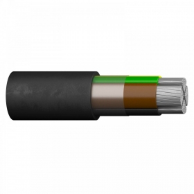 Voimakaapeli - Prysmian Group AXPK-PE 5x25 mm² aliuminis XLPE CPR Eca 0.6/1 kV monolitas