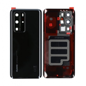 Huawei P40 Pro takaakkukansi (musta) (käytetty grade C, alkuperäinen)