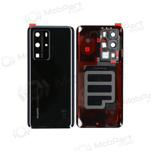 Huawei P40 Pro takaakkukansi (musta) (käytetty grade C, alkuperäinen)