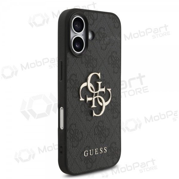 Apple iPhone 17 kotelo - Guess PU 4G Metal Logo Strap (musta)