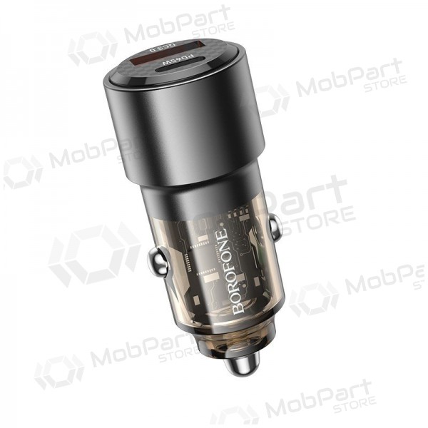 Autolaturi Borofone BZ20A 83 W PD QC 3.0 USB-C + USB-A musta
