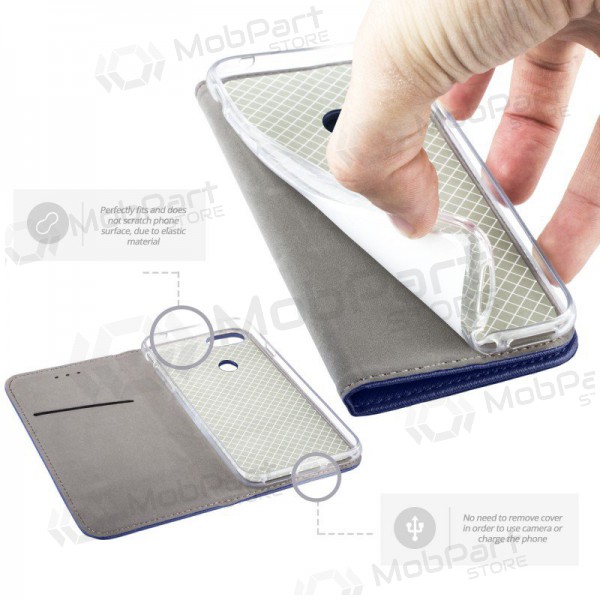 Apple iPhone 12 mini kotelo - Smart Magnet (tummansininen)