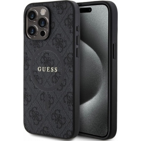 Apple iPhone 15 Pro Max kotelo - Guess PU Leather 4G Colored Ring MagSafe