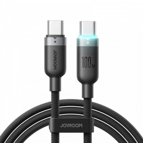 USB-C-kaapeli Joyroom S-A63 USB-C–USB-C 1,2 m 100 W musta