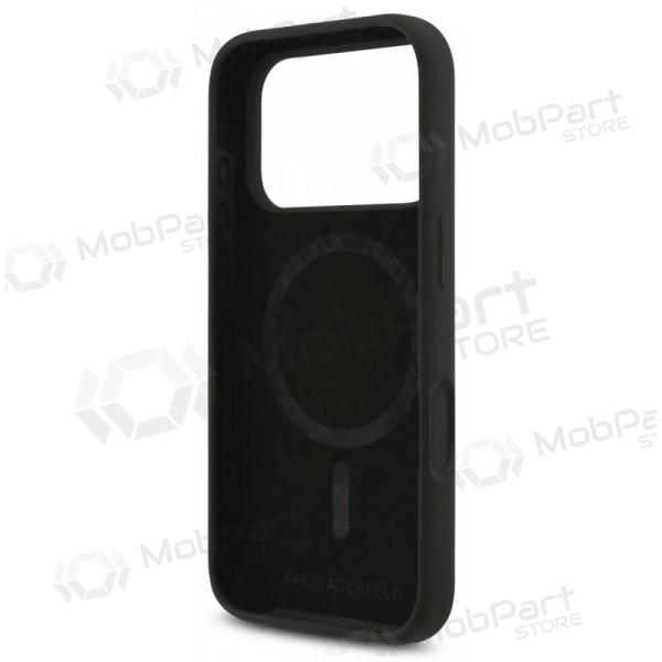Apple iPhone 17 Pro kotelo -Karl Lagerfeld Liquid Silicone Karl and Choupette MagSafe- (musta)