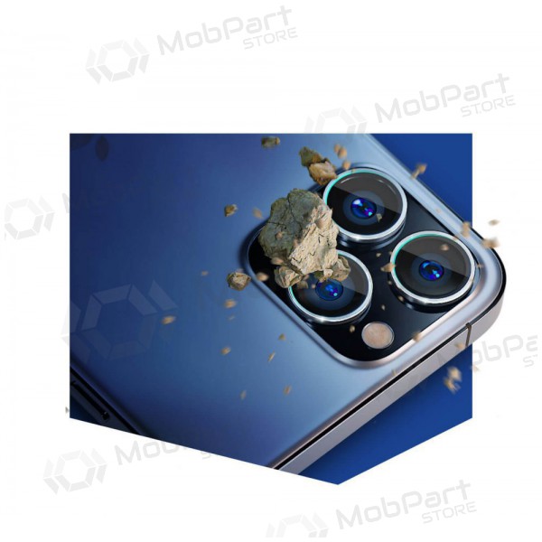 Apple iPhone 14 Pro / 14 Pro Max panssarilasi kameralle - 3MK Lens Pro (hopea)