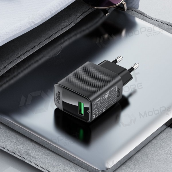 Laturi Acefast A90 18W USB-A musta