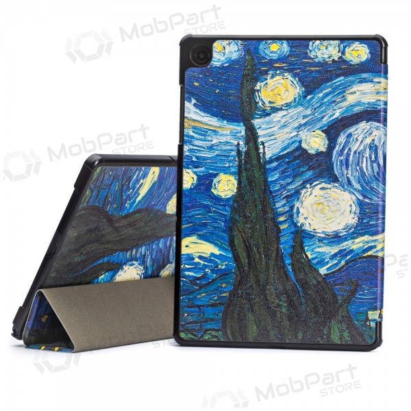 Samsung Galaxy Tab A9+, Tab A11+ kotelo - Smart Leather (starry night)