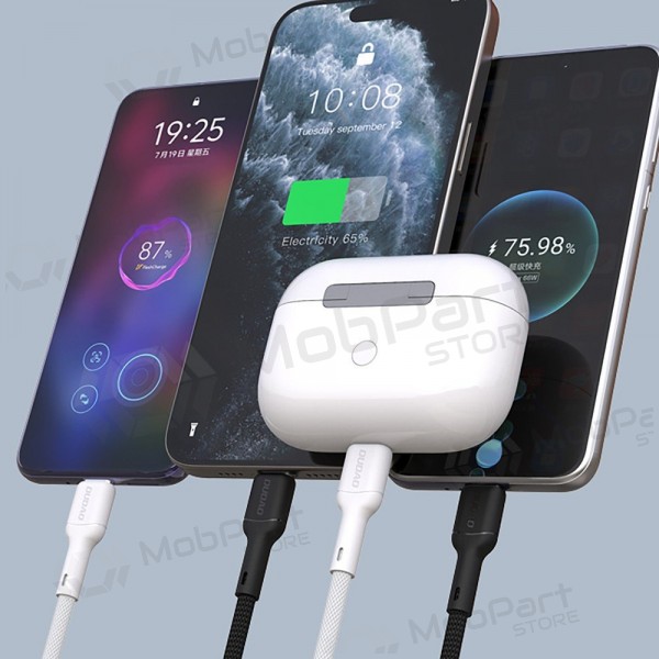 USB-C-kaapeli Dudao L9C USB-C–USB-C 2 m 65 W musta