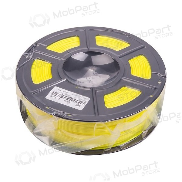 3D spausdinimo plastikas ABS, 1.75mm, 1kg, keltainen 3D spausdinimo plastikas ABS, 1.75mm, 1kg, keltainen