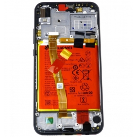 Huawei P20 Lite ekranas (musta) (kehyksellä ja paristo) (service pack) (alkuperäinen)