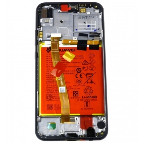 Huawei P20 Lite näyttö (musta) (kehyksellä ja paristo) (service pack) (alkuperäinen)