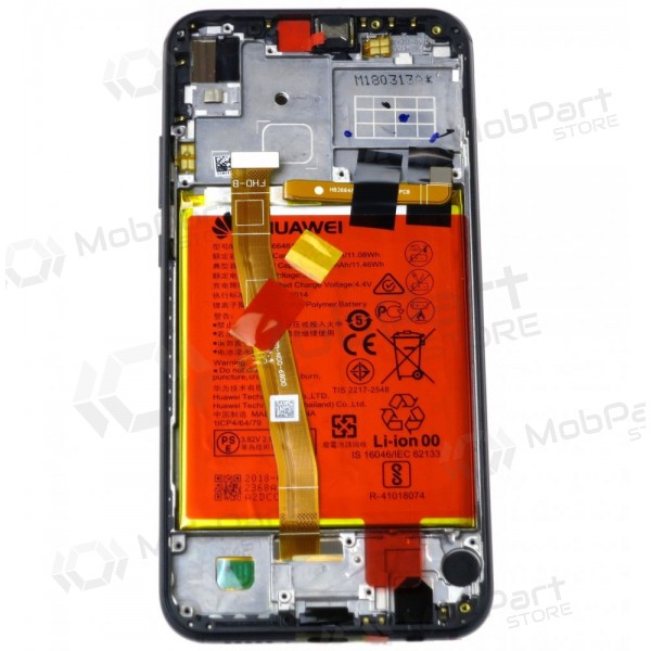 Huawei P20 Lite näyttö (musta) (kehyksellä ja paristo) (service pack) (alkuperäinen)