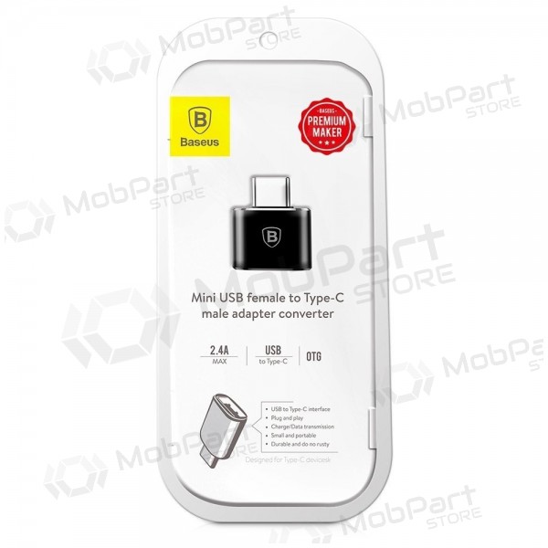 Sovitin Baseus USB-A to Type-C OTG musta CATOTG-01